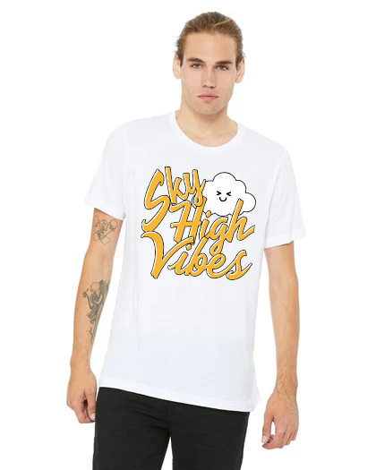 Miles High: Sky High Vibes Unisex T-Shirt. 100% Cotton. ORIGINAL