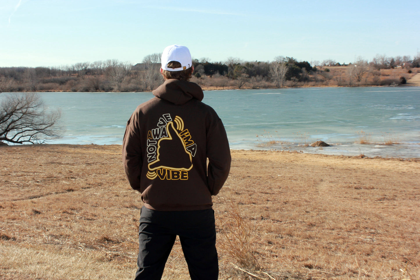 Not A WAVE I'm a VIBE- Hooded Sweatshirt