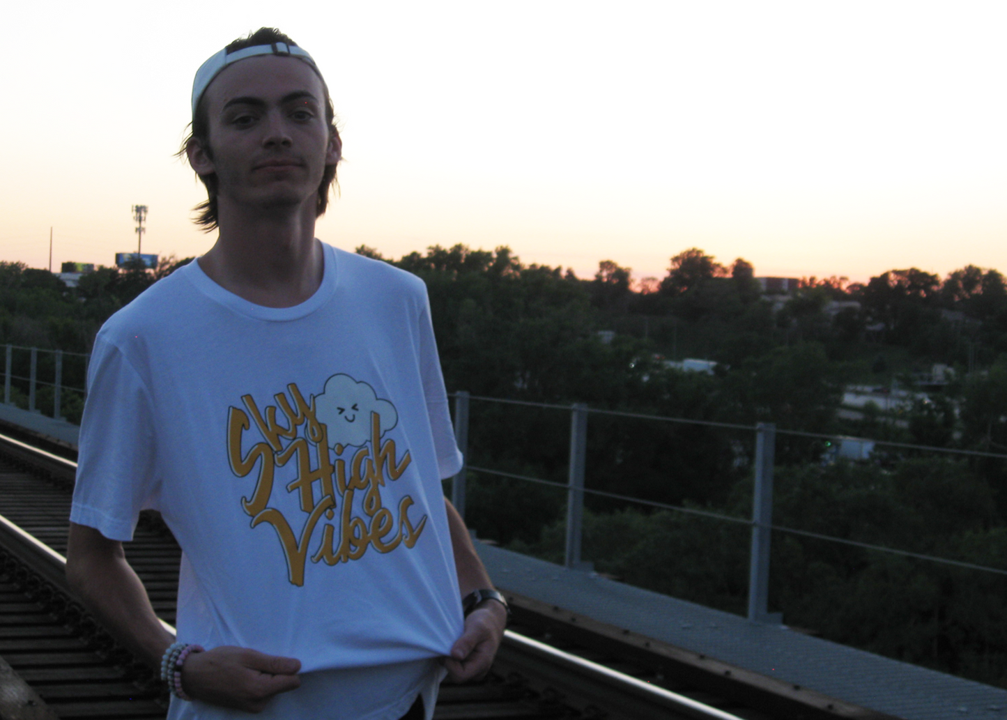 Miles High: Sky High Vibes Unisex T-Shirt. 100% Cotton. ORIGINAL